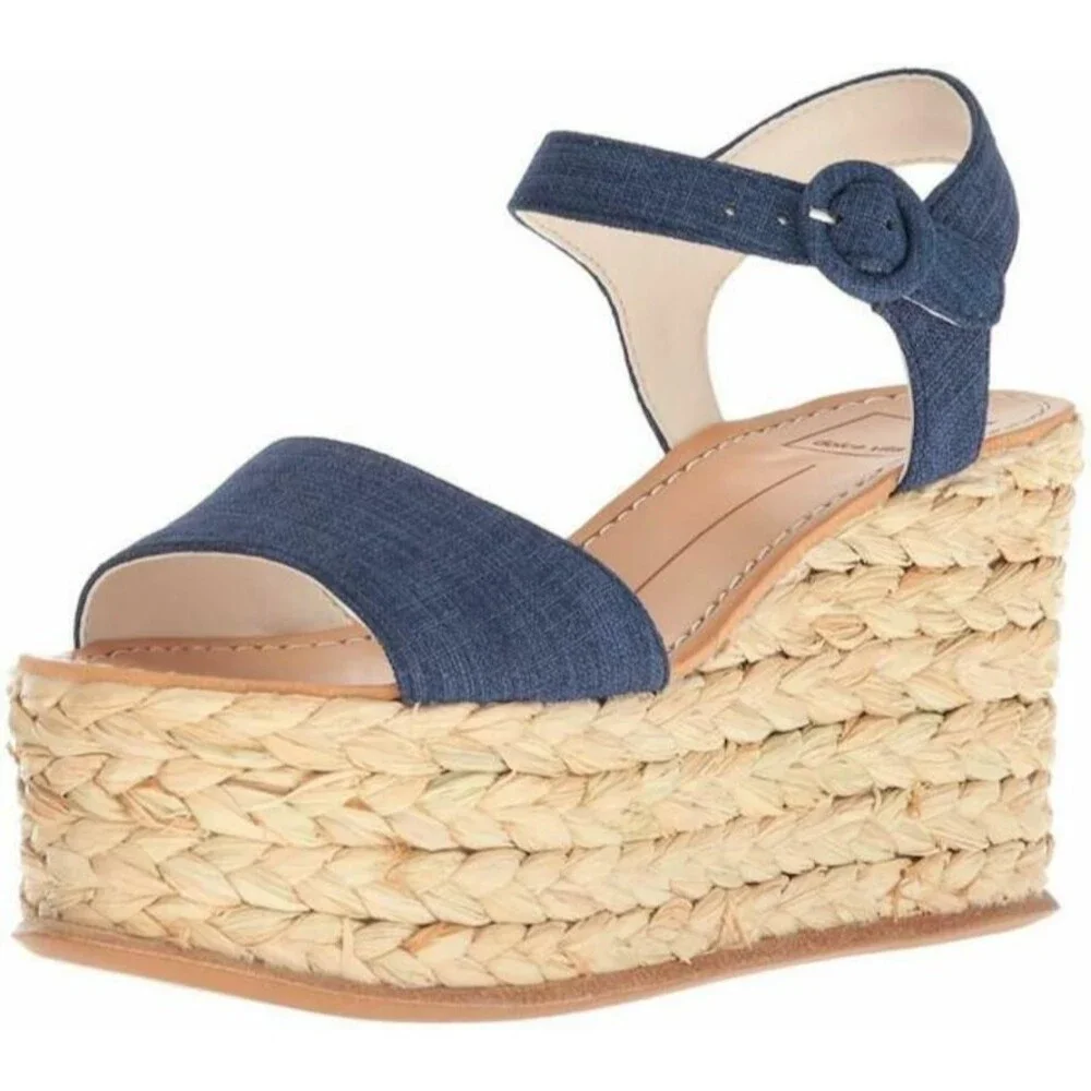 NWOB Dolce Vita Dane Wedge Espadrilles Platform Sandal